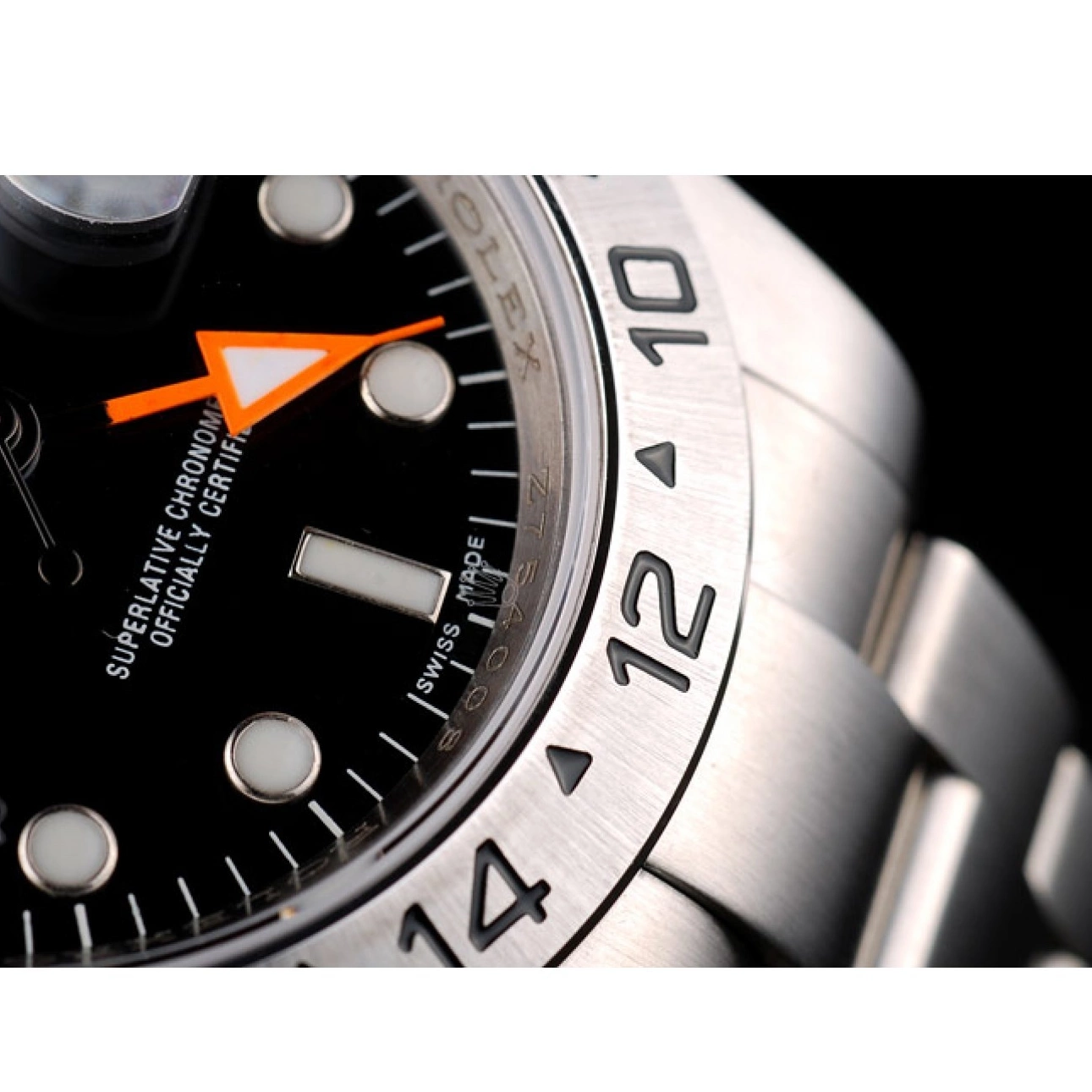 Best AAA Replica Sites Bezel Watch Steel Stainless Explorer Dial Black Rolex 0624